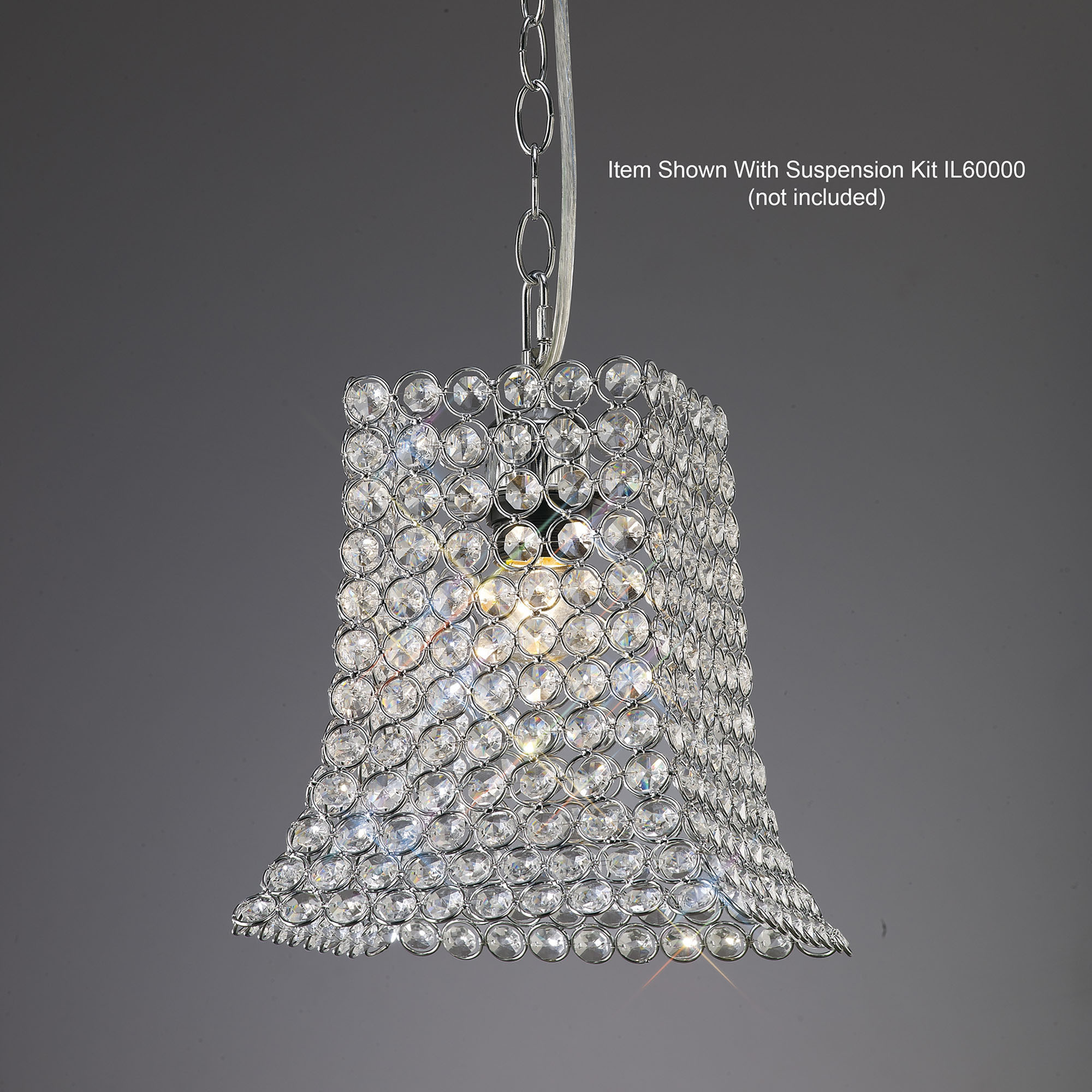 Kudo Polished Chrome Crystal Ceiling Lights Diyas Non Electric Crystal Pendant Kudo Polished Chrome Crystal Ceiling Lights Diyas Non Electric Crystal Pendant